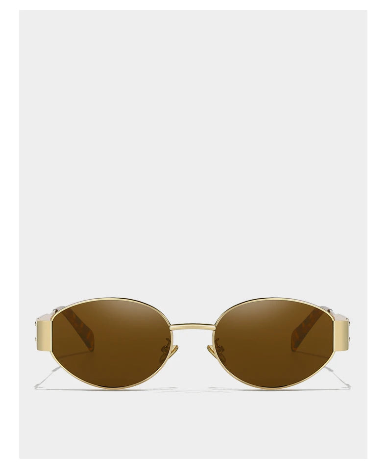 New Sunglasses For Women And Men UV400 Sun Glasses Alloy Oval Eyewear