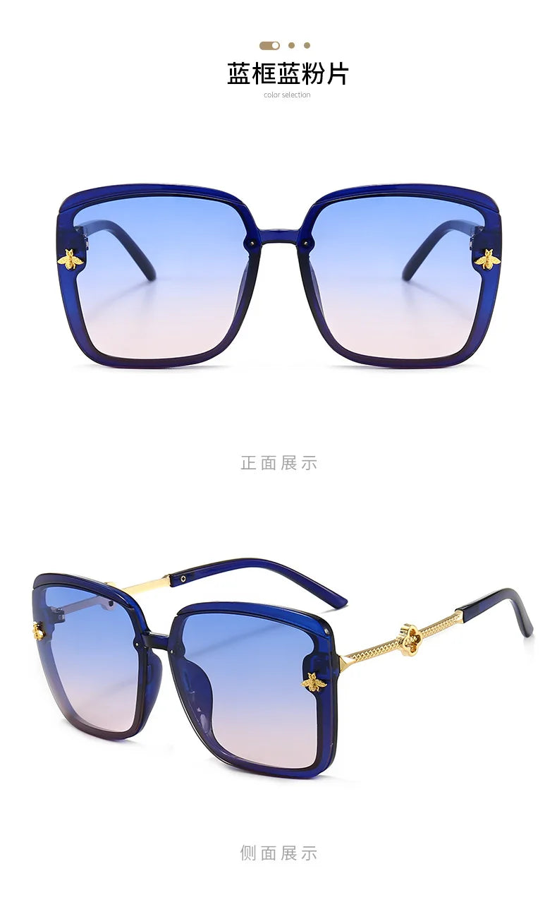 Sunglasses Woman 2024 Luxury Brand Designer Fashion Unisex High Quality Sun Glasses Eyewear Ladies Female Square Glasses UV400
