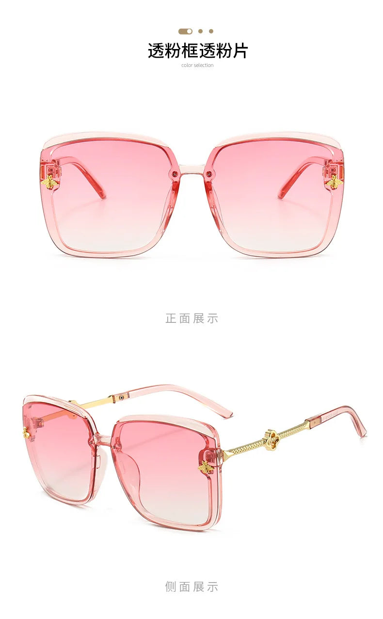 Sunglasses Woman 2024 Luxury Brand Designer Fashion Unisex High Quality Sun Glasses Eyewear Ladies Female Square Glasses UV400