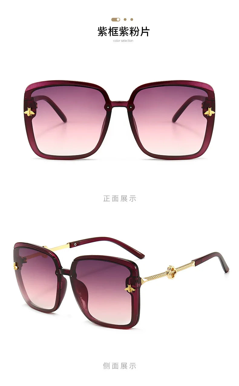 Sunglasses Woman 2024 Luxury Brand Designer Fashion Unisex High Quality Sun Glasses Eyewear Ladies Female Square Glasses UV400