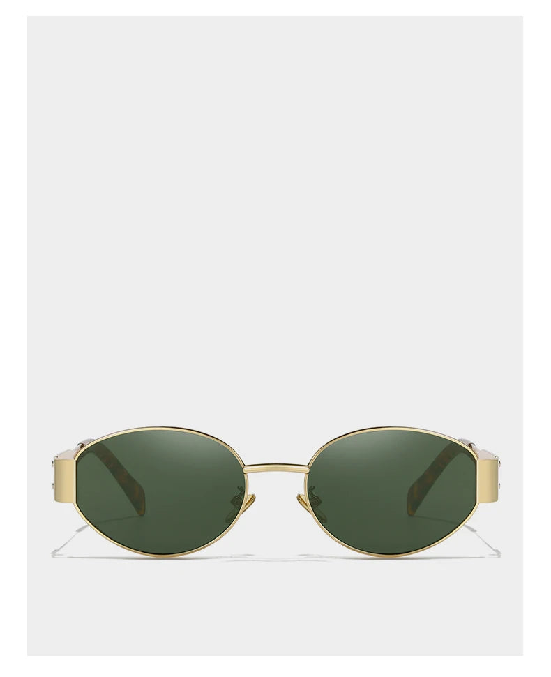 New Sunglasses For Women And Men UV400 Sun Glasses Alloy Oval Eyewear