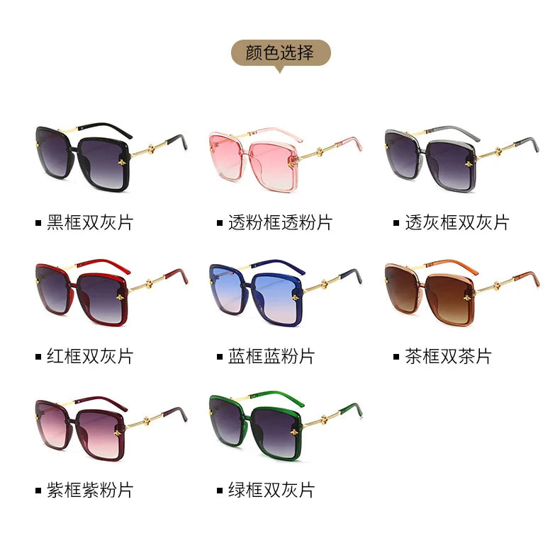 Sunglasses Woman 2024 Luxury Brand Designer Fashion Unisex High Quality Sun Glasses Eyewear Ladies Female Square Glasses UV400