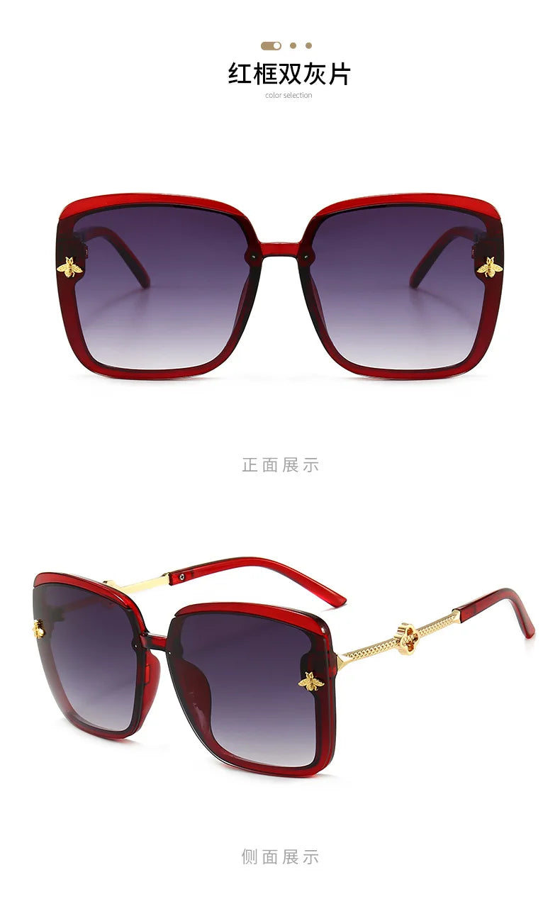 Sunglasses Woman 2024 Luxury Brand Designer Fashion Unisex High Quality Sun Glasses Eyewear Ladies Female Square Glasses UV400